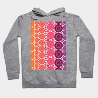 Retro Style Polka Dots Multicolored Pattern Hoodie